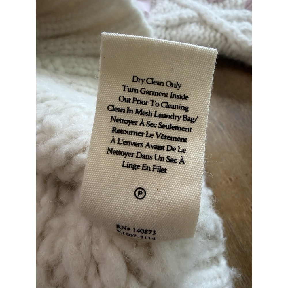 Loveshackfancy Parson Pullover Sweater Ivory Size Small Alpaca Wool Blend - Picture 7 of 10